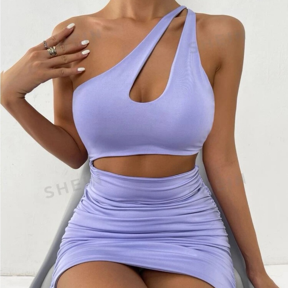 Lavender mini dress
